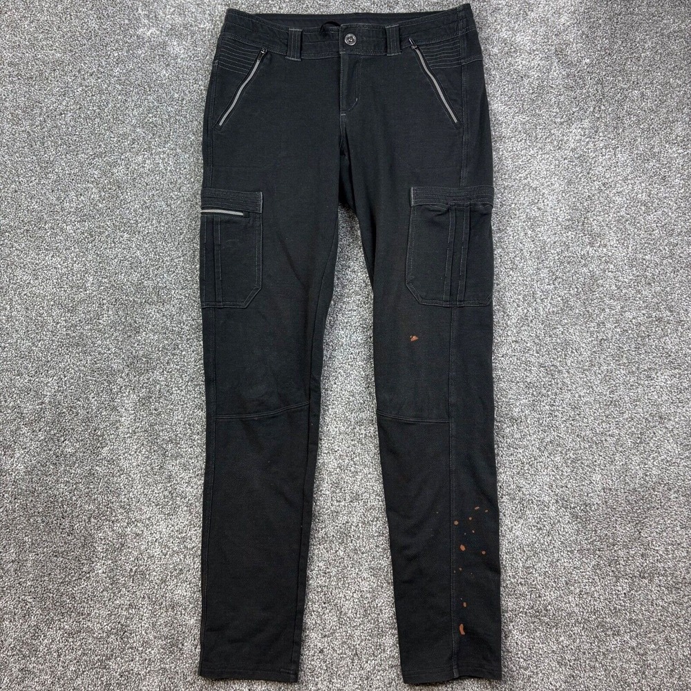 Kuhl Krush Pants Womens 6 Reg‎ Black Cargo Lightweight Hiking Stretch Outdoors